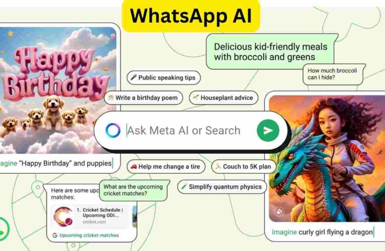 Meta AI : WhatsApp AI, अब WhatsApp पर बनाओ AI वाले फोटो, हर सवाल का मिलेगा जवाब